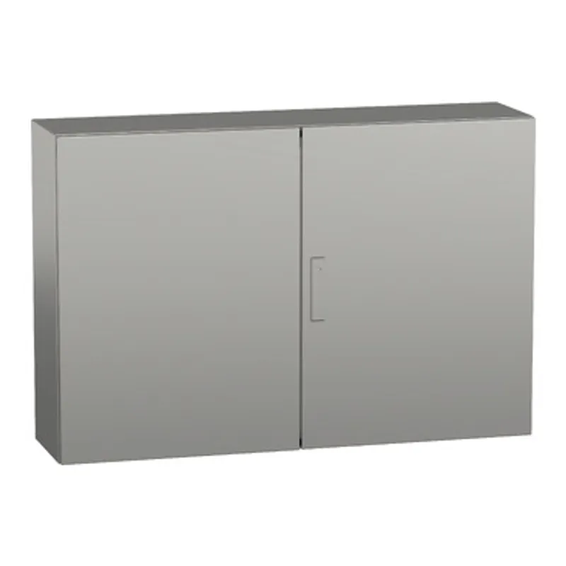 Wall mounted enclosure, PanelSeT S3X, stainless steel 304L, double plain door, 800x1200x300mm, IP55 — photo 1 of 4