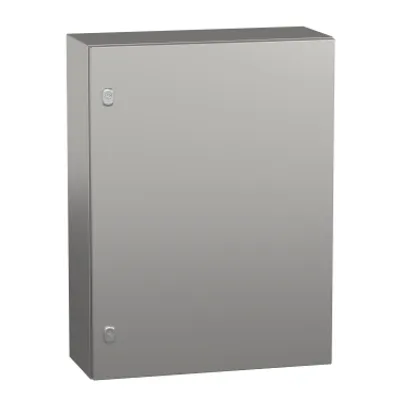 Wall mounted enclosure, PanelSeT S3X, stainless steel 304L, plain door, 800x600x250mm, IP66