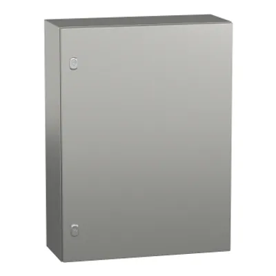 Wall mounted enclosure, PanelSeT S3X, stainless steel 316L, plain door, 800x600x250mm, IP66