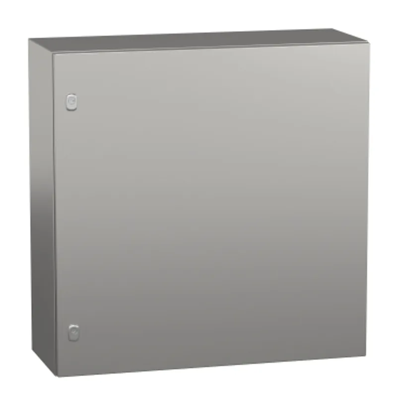 Wall mounted enclosure, PanelSeT S3X, stainless steel 304L, plain door, 800x800x300mm, IP66 — photo 1 of 4