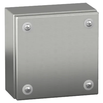 Stainless steel wall mounted industrial box, PanelSeT SBX, 150x150x80 mm, IP66