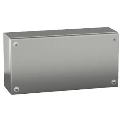 Stainless steel wall mounted industrial box, PanelSeT SBX, 200x400x120 mm, IP66