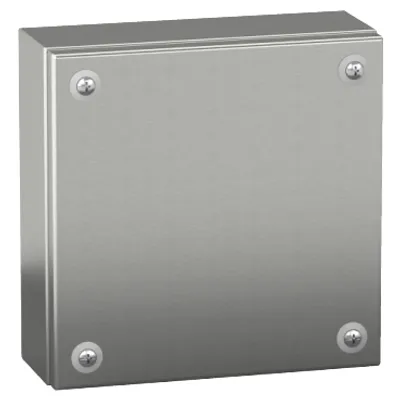 Stainless steel wall mounted industrial box, PanelSeT SBX, 300x300x120 mm, IP66