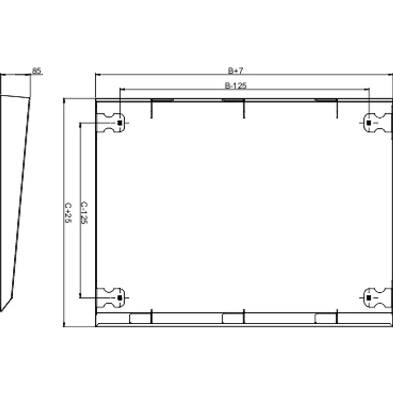 Roof canopy, PanelSeT SFN, PanelSeT SF, PanelSeT SM, for electrical enclosure W1200 D600mm