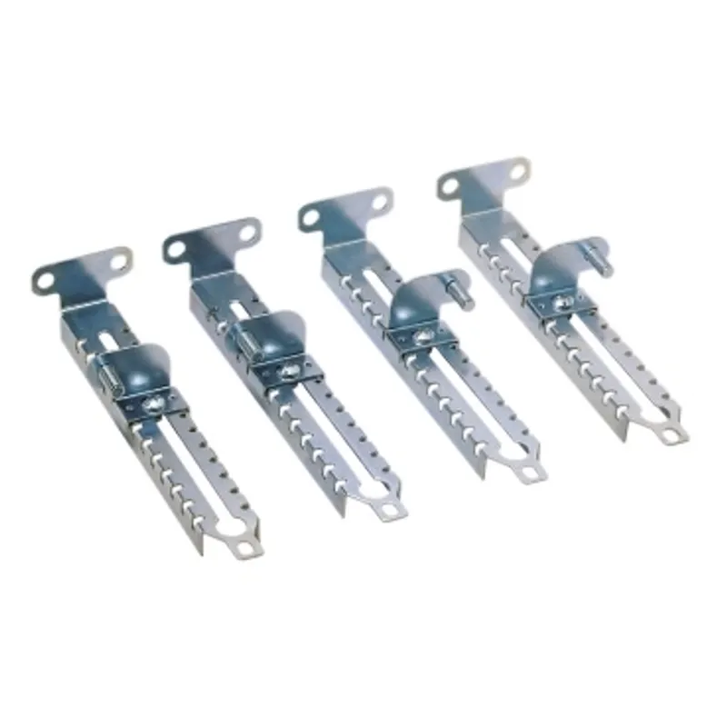 Set of 4 step slides made of treated steel, D250mm