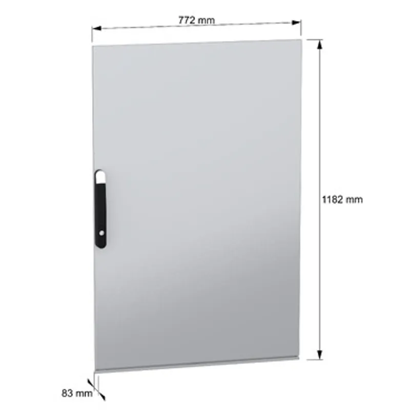 Plain door, PanelSeT SFN, for electrical enclosure H1200 W800mm — photo 2 of 8