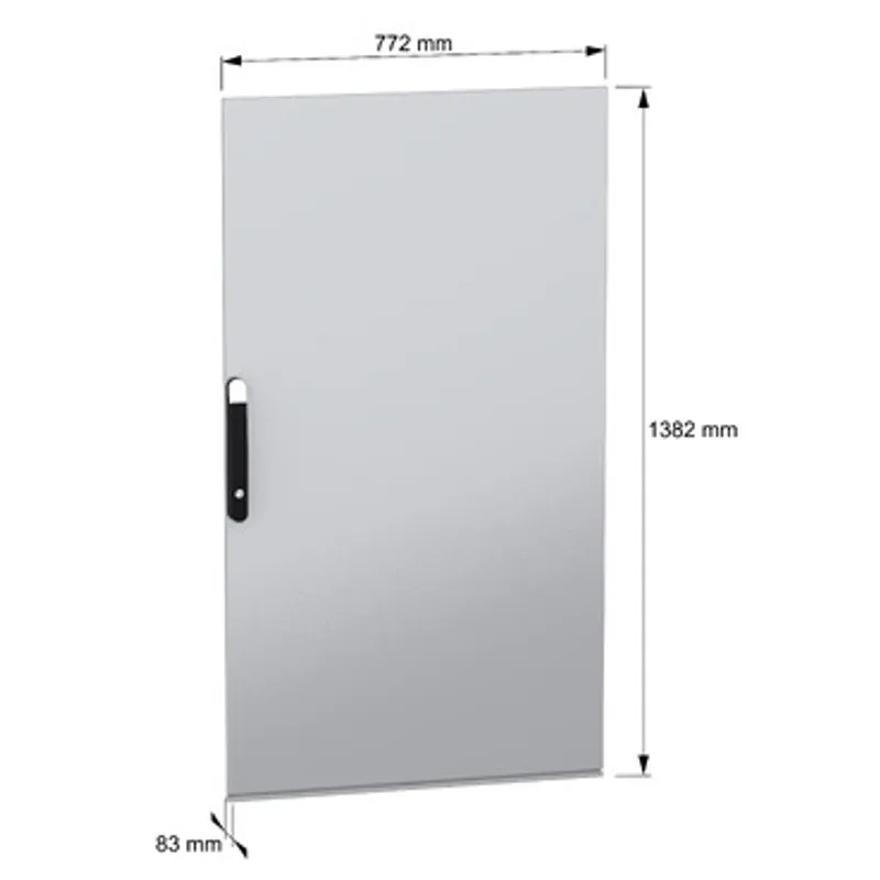 Plain door, PanelSeT SFN, for electrical enclosure H1400 W800mm — photo 2 of 8