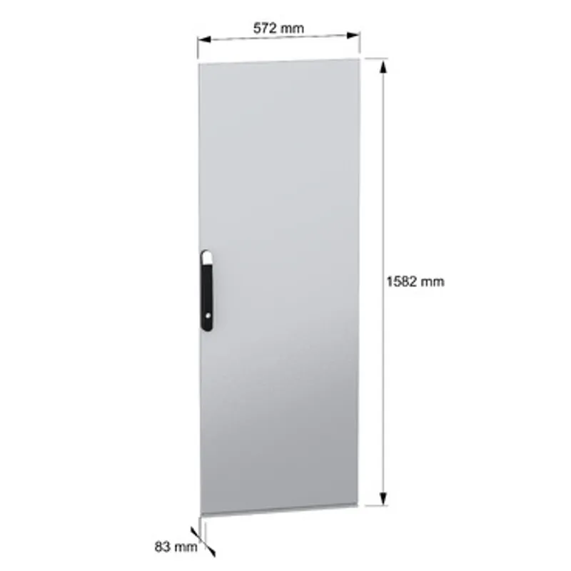Plain door, PanelSeT SFN, for electrical enclosure H1600 W600mm — photo 2 of 8