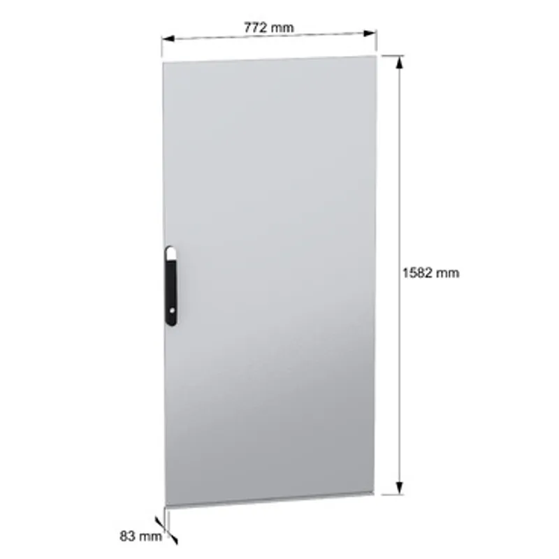 Plain door, PanelSeT SFN, for electrical enclosure H1600 W800mm — photo 2 of 8