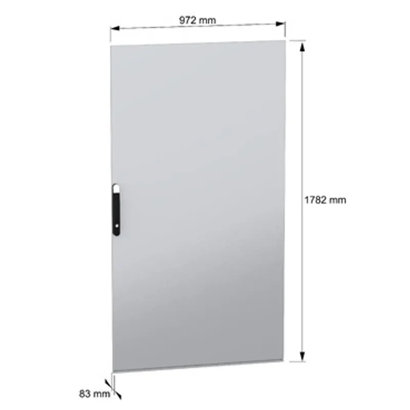 Plain door, PanelSeT SFN, PanelSeT SM, for electrical enclosure H1800 W1000mm — photo 2 of 8