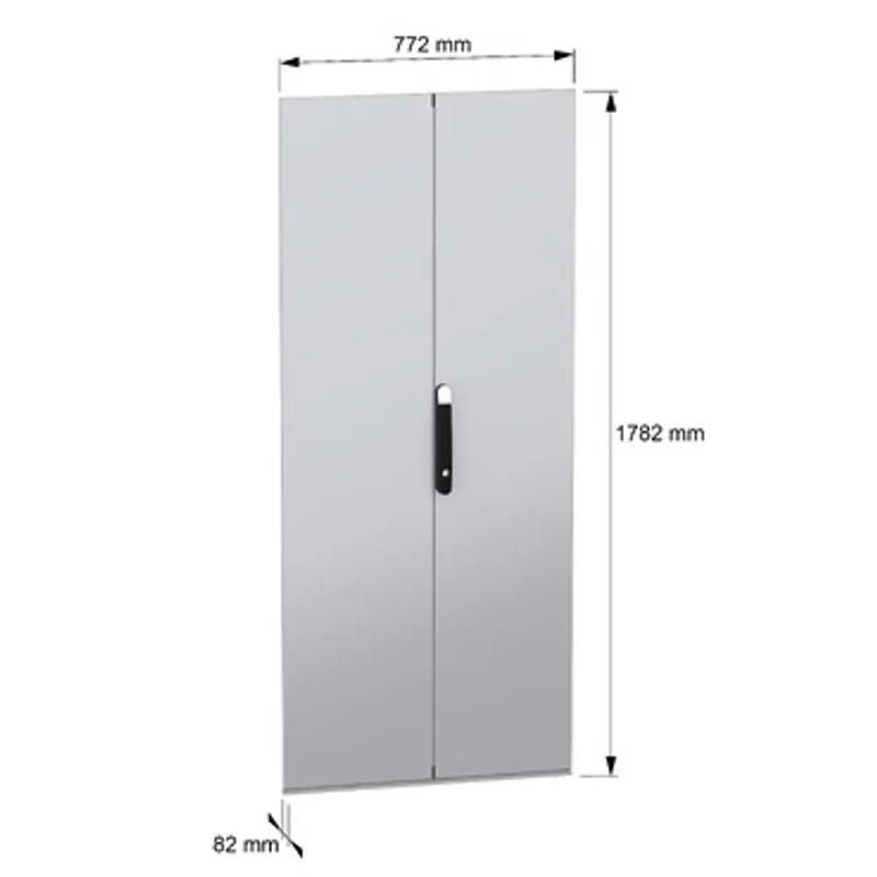 Double plain door, PanelSeT SFN, PanelSeT SM, for electrical enclosure H1800 W800mm — photo 2 of 10