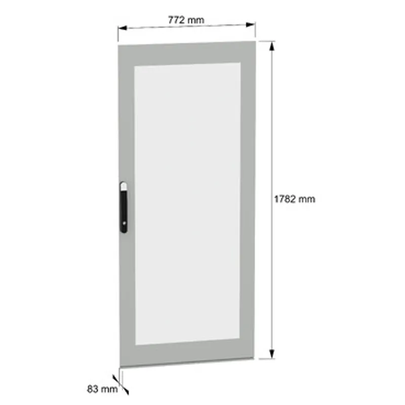 Glazed door, PanelSeT SFN, PanelSeT SM, for electrical enclosure H1800 W800mm — photo 2 of 7