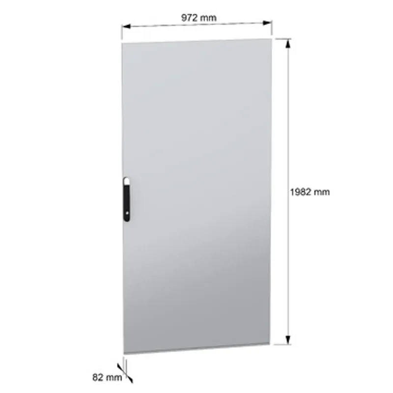 Plain door, PanelSeT SFN, PanelSeT SM, for electrical enclosure H2000 W1000mm — photo 2 of 8