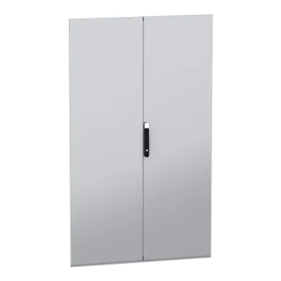 Schneider Electric NSYSFND20122D – Double plain door, PanelSeT SFN, PanelSeT SM, for electrical enclosure H2000 W1200mm