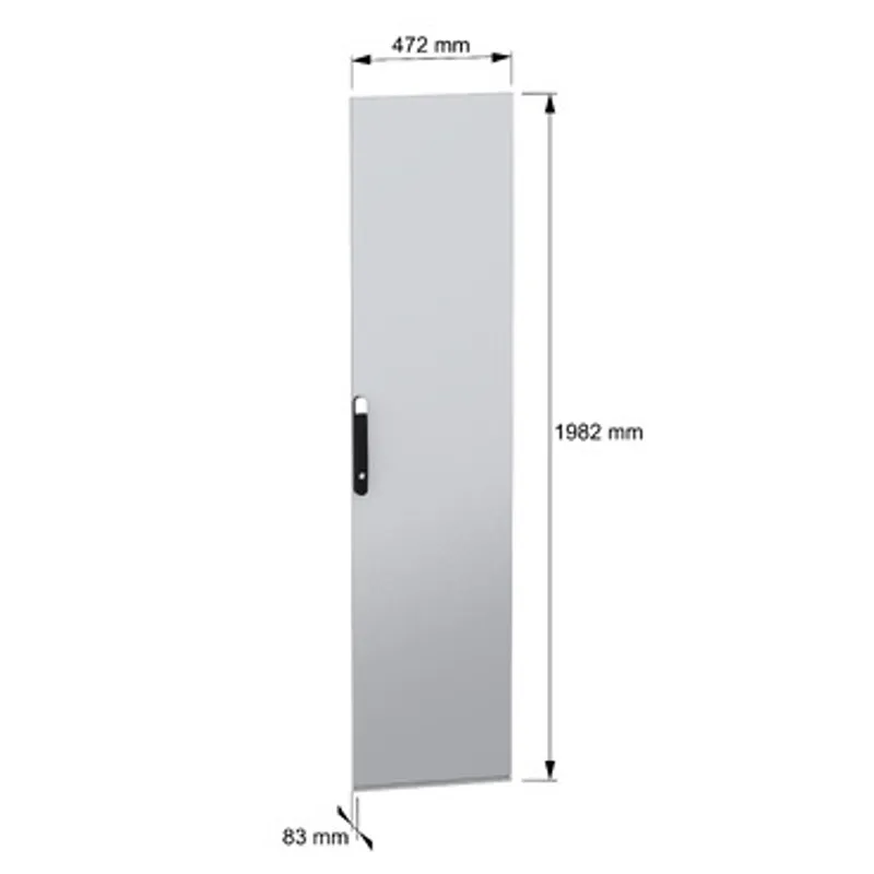 Plain door, PanelSeT SFN, PanelSeT SM, for electrical enclosure H2000 W500mm — photo 2 of 8