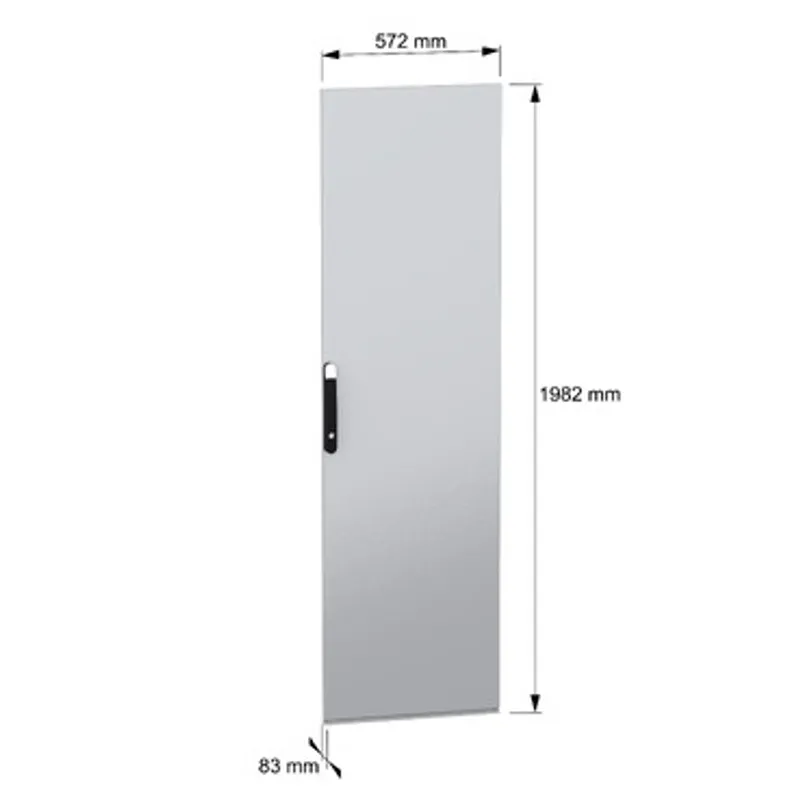 Plain door, PanelSeT SFN, PanelSeT SM, for electrical enclosure H2000 W600mm — photo 2 of 8
