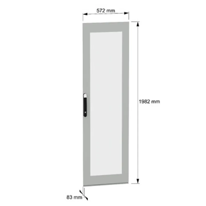 Glazed door, PanelSeT SFN, PanelSeT SM, for electrical enclosure H2000 W600mm — photo 2 of 7