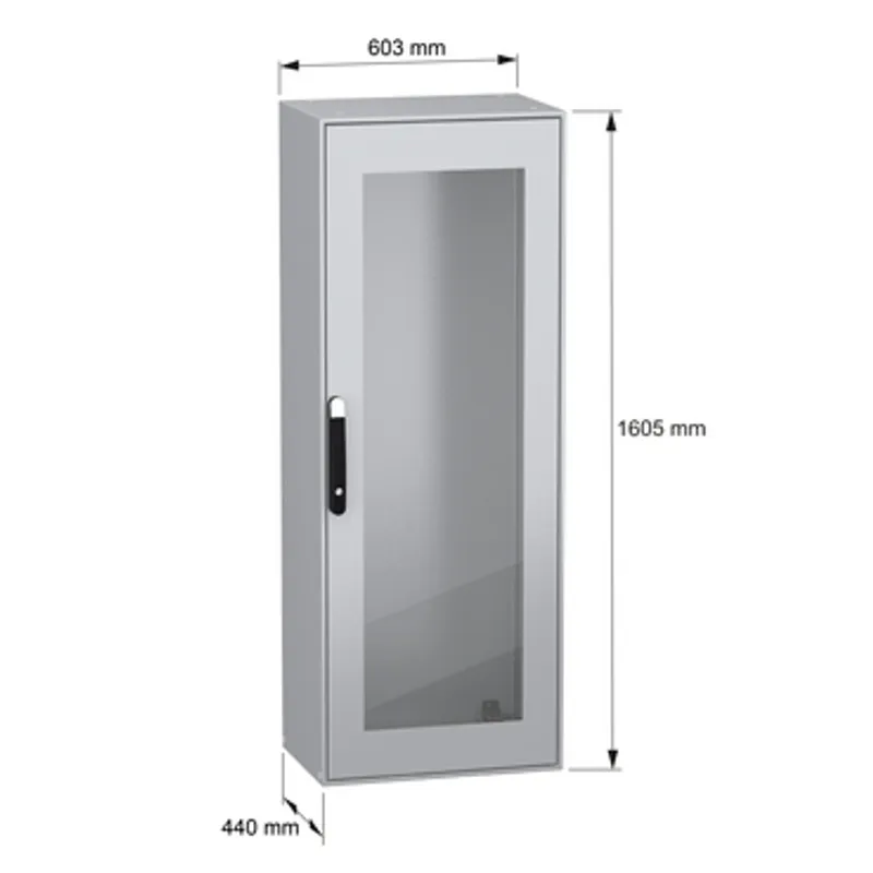 PanelSeT SM compact enclosure with glazed door - 1600x600x400 mm — photo 2 of 11