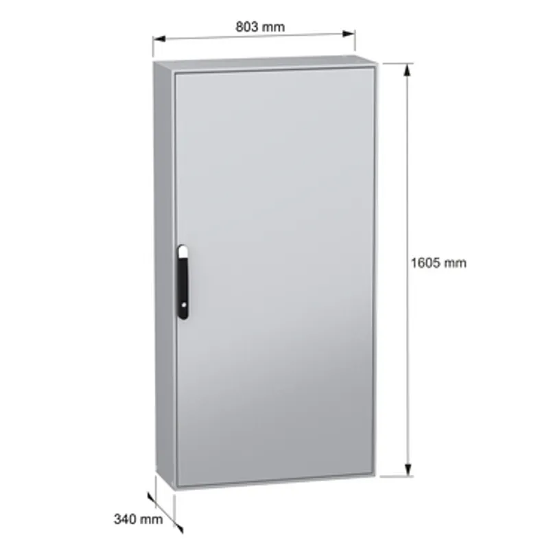 PanelSeT SM compact enclosure with mounting plate - 1600x800x300 mm — photo 2 of 11