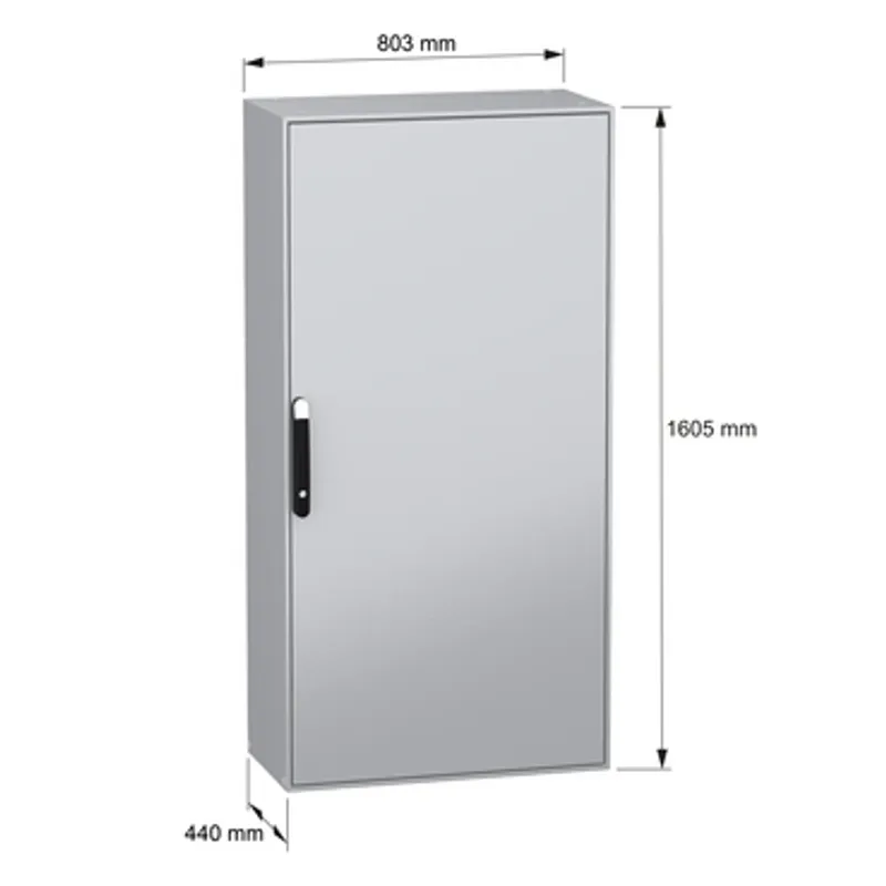 PanelSeT SM compact enclosure with mounting plate - 1600x800x400 mm — photo 2 of 11