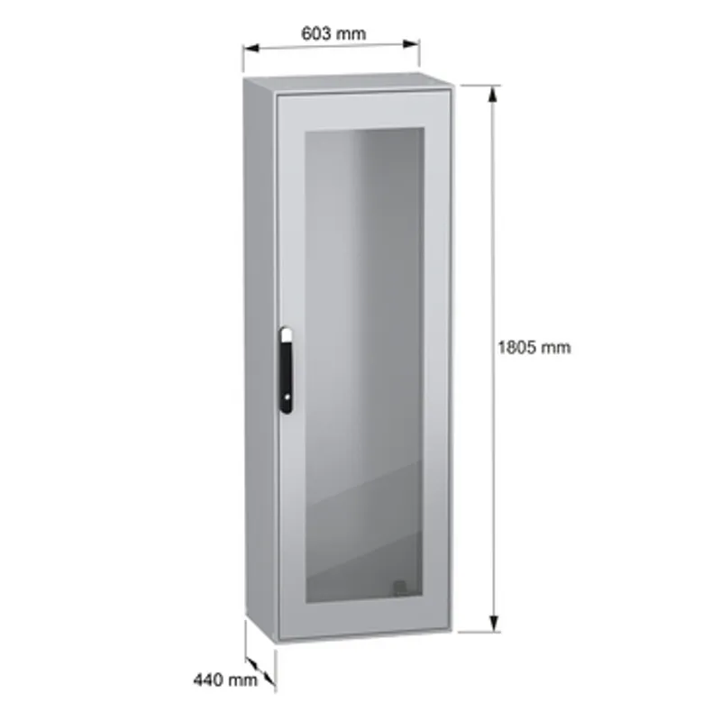 PanelSeT SM compact enclosure with glazed door - 1800x600x400 mm — photo 2 of 11