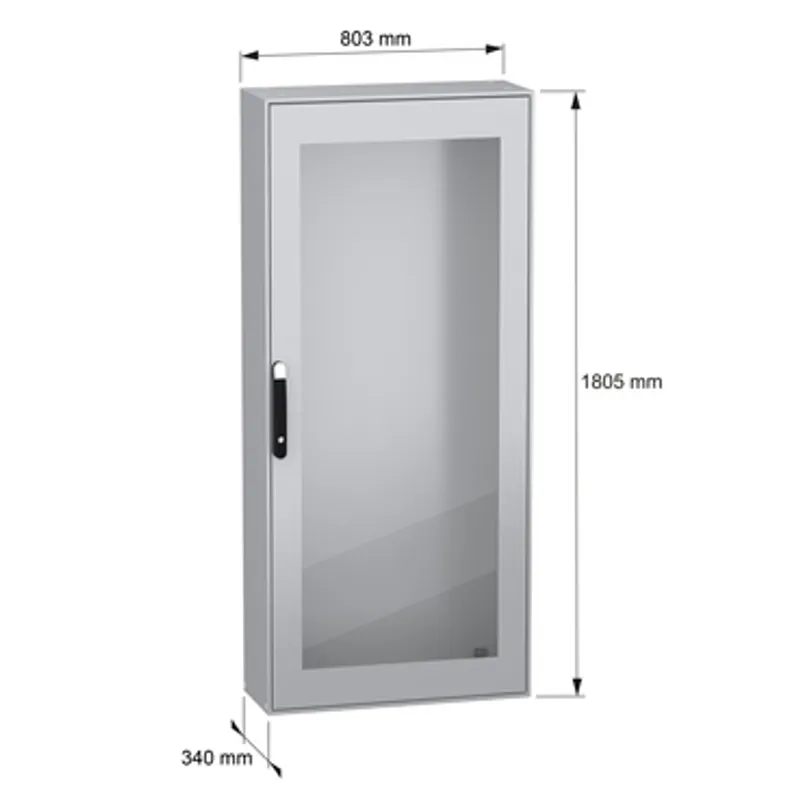 PanelSeT SM compact enclosure with glazed door - 1800x800x300 mm — photo 2 of 11