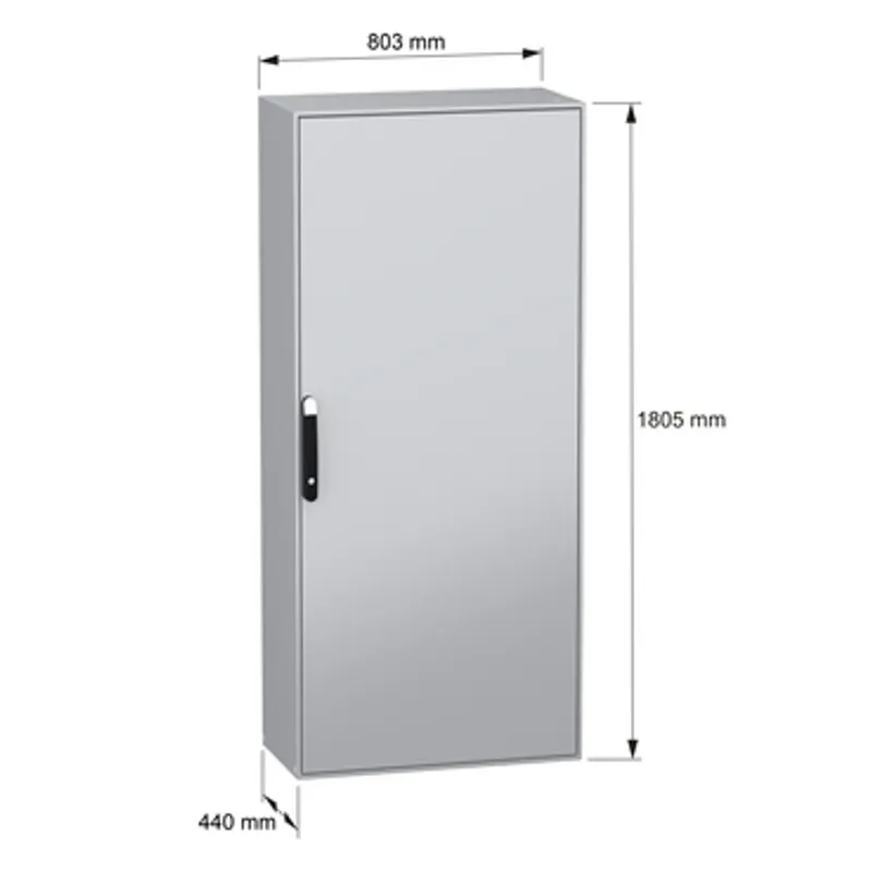 PanelSeT SM compact enclosure with mounting plate - 1800x800x400 mm — photo 2 of 11