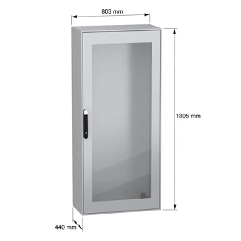 PanelSeT SM compact enclosure with glazed door - 1800x800x400 mm — photo 2 of 11