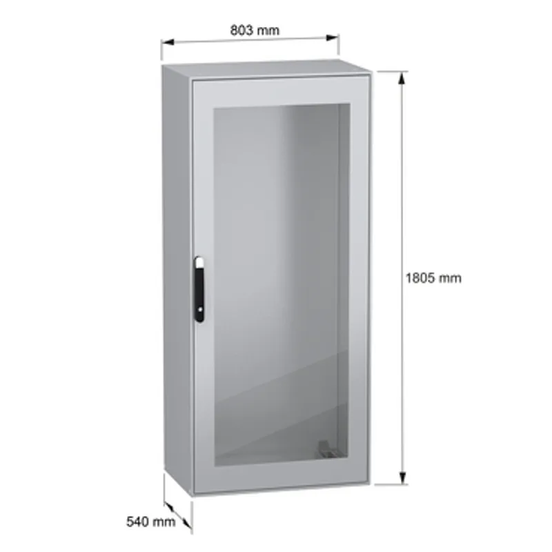 PanelSeT SM compact enclosure with glazed door - 1800x800x500 mm — photo 2 of 11