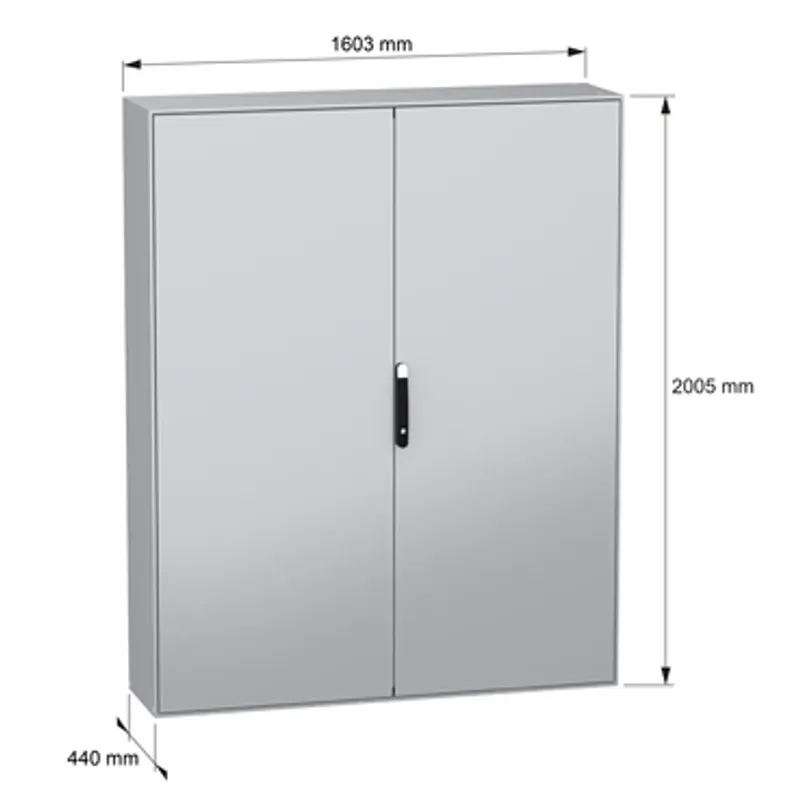 PanelSeT SM compact enclosure with mounting plate - 2000x1600x400 mm — photo 2 of 11