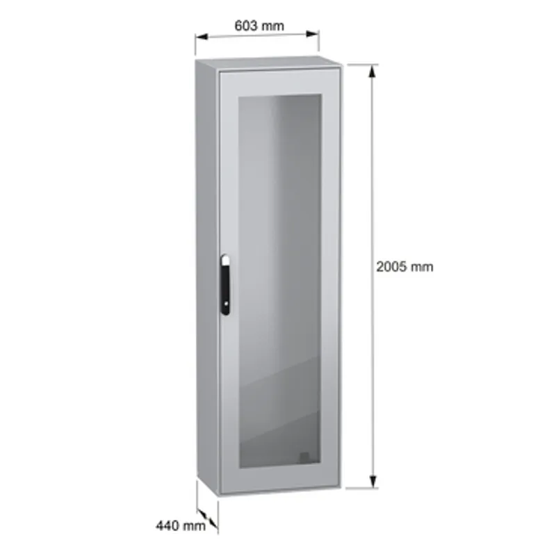 PanelSeT SM compact enclosure with glazed door - 2000x600x400 mm — photo 2 of 11