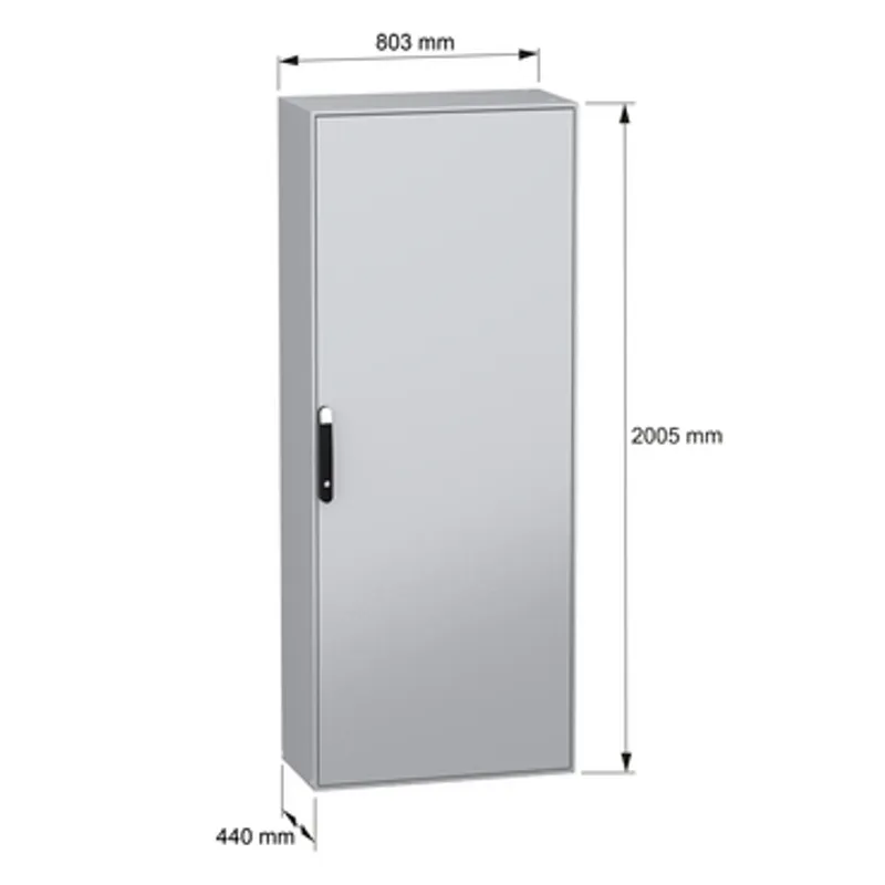 PanelSeT SM compact enclosure with mounting plate - 2000x800x400 mm — photo 2 of 11