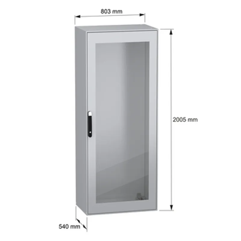 PanelSeT SM compact enclosure with glazed door - 2000x800x500 mm — photo 2 of 11
