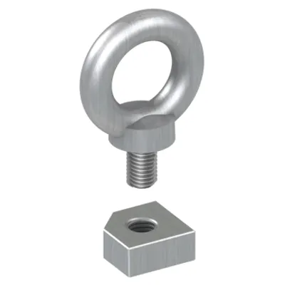 set of 4 PanelSeT SM M12 lifting eyebolt - galvanized cast steel