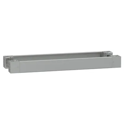 PanelSeT - plain front panel plinth W1000 H100 stainless steel 316L