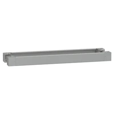 PanelSeT - plain front panel plinth W1200 H100 stainless steel 316L