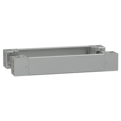 PanelSeT - plain front panel plinth W600 H100 stainless steel 304L