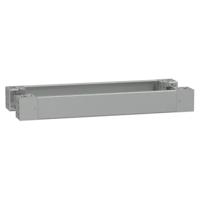 PanelSeT - plain front panel plinth W800 H100 stainless steel 304L