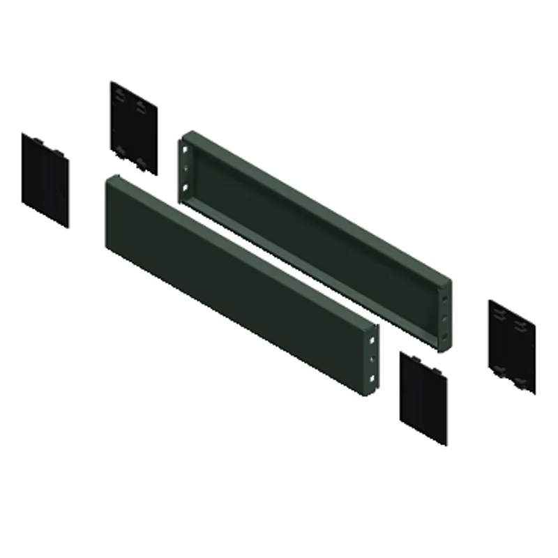Side panels for the plinth, PanelSeT SFN, PanelSeT SF, for electrical enclosure  D1200mm, set of 2, H100mm
