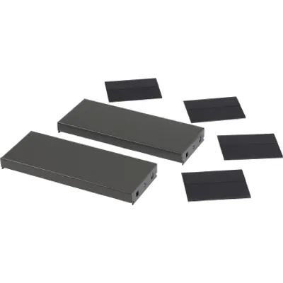 Side panels for the plinth, PanelSeT SFN, PanelSeT SF, PanelSeT SM, for electrical enclosure  D400mm, set of 2, H100mm