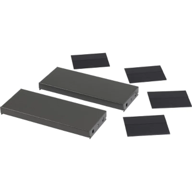 Side panels for the plinth, PanelSeT SFN, PanelSeT SF, PanelSeT SM, for electrical enclosure  D400mm, set of 2, H100mm