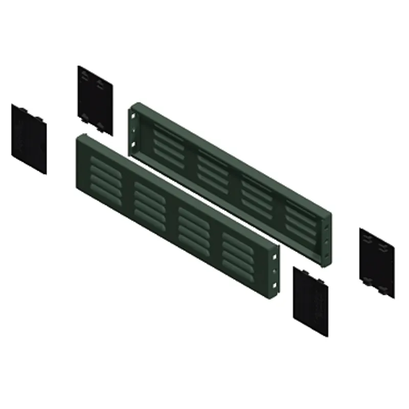 Plinth ventilated side panels, PanelSeT SFN, SF, SM, for electrical enclosure  D600mm, set of 2, H100mm