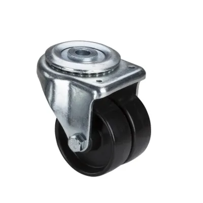 4 enclosure casters double roller - maximum load: 160kg per caster - 92 mm