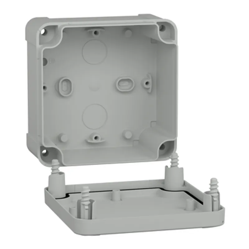 PC box IP66 IK08 RAL7035 Int.H105W105D55 Ext.H116W116D62 opaque PC cover H10 — photo 3 of 4