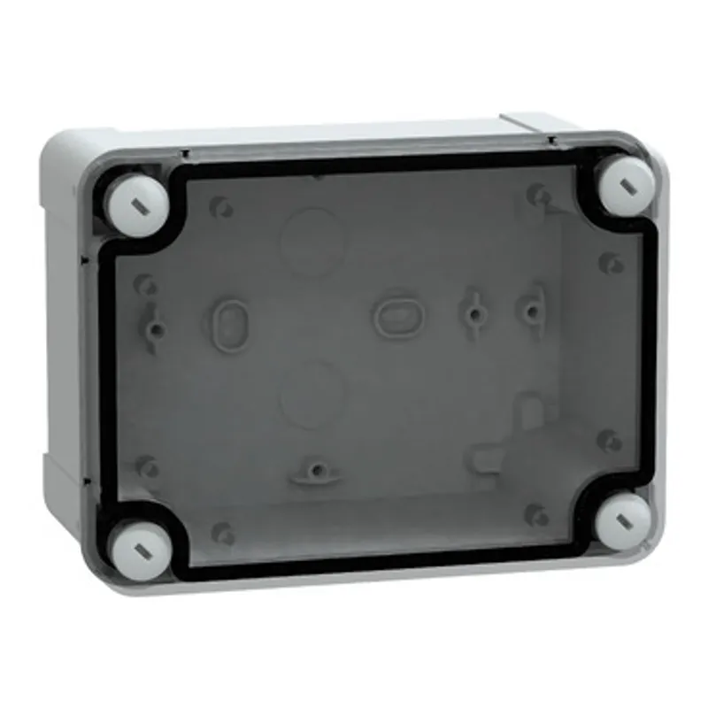 PC box IP66 IK08 RAL7035 Int.H150W105D80 Ext.H164W121D87 Transp.cover H20 — photo 1 of 4