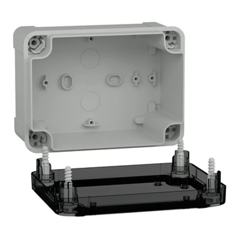 PC box IP66 IK08 RAL7035 Int.H150W105D80 Ext.H164W121D87 Transp.cover H20 — photo 3 of 4