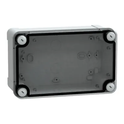 PC box IP66 IK08 RAL7035 Int.H175W105D80 Ext.H192W121D87 Transp.cover H20