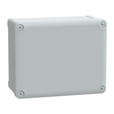 PC box IP66 IK08 RAL7035 Int.H225W175D100 Ext.H241W194D105 opaque PC cover H40