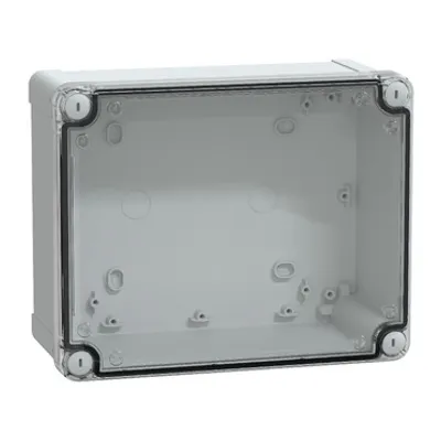 PC box IP66 IK08 RAL7035 Int.H225W175D100 Ext.H241W194D105 Transparent cover H40