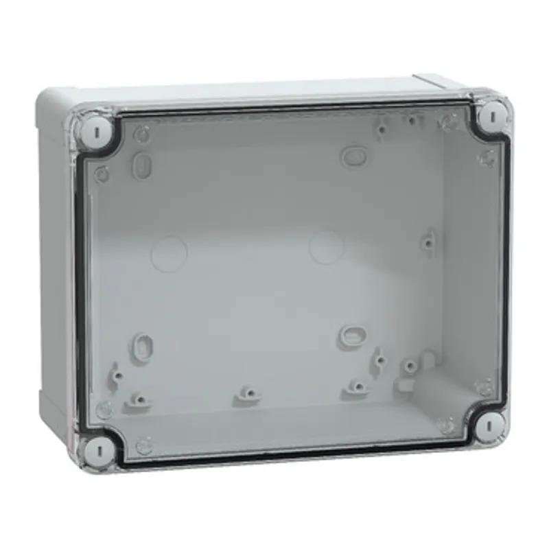 PC box IP66 IK08 RAL7035 Int.H225W175D100 Ext.H241W194D105 Transparent cover H40 — photo 1 of 3